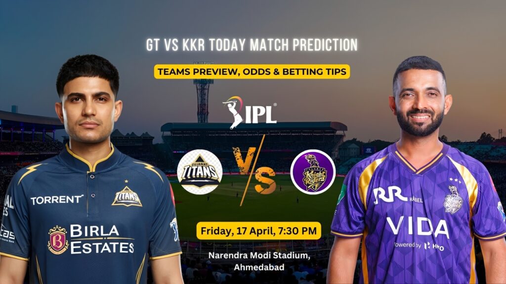 GT vs KKR Match Prediction