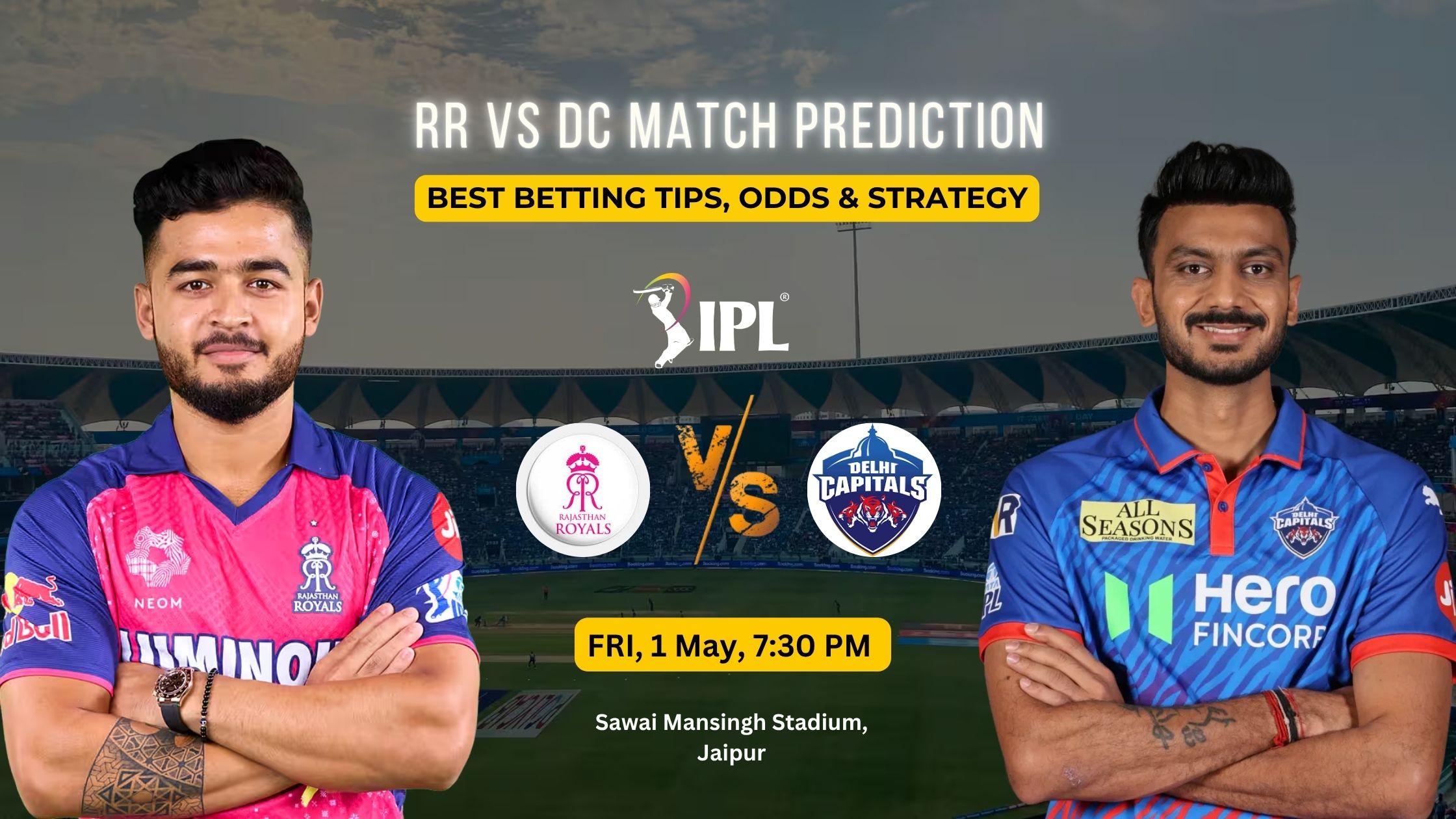 RR vs DC Match Prediction