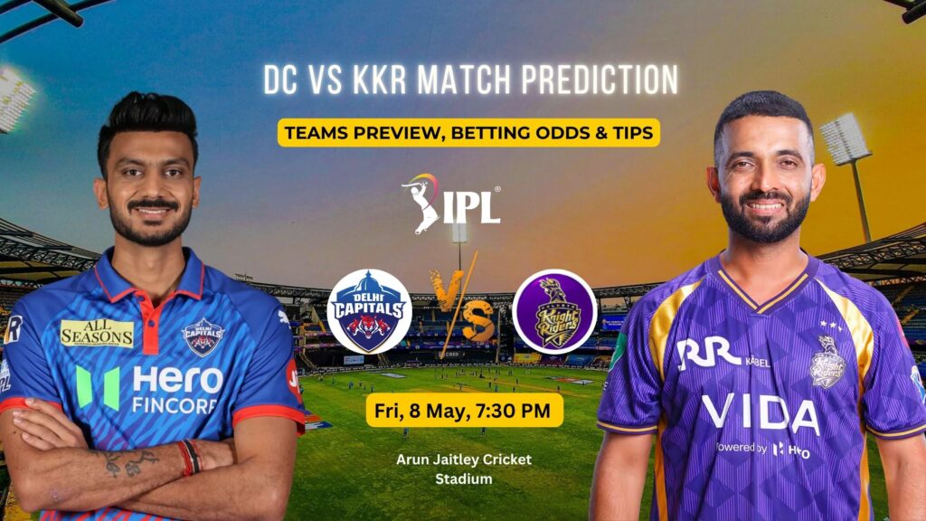 DC vs KKR Today Match Prediction