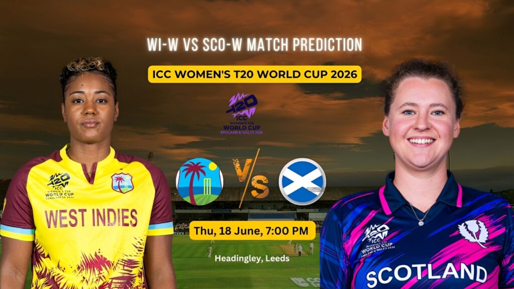WI-W vs SCO-W Match Prediction