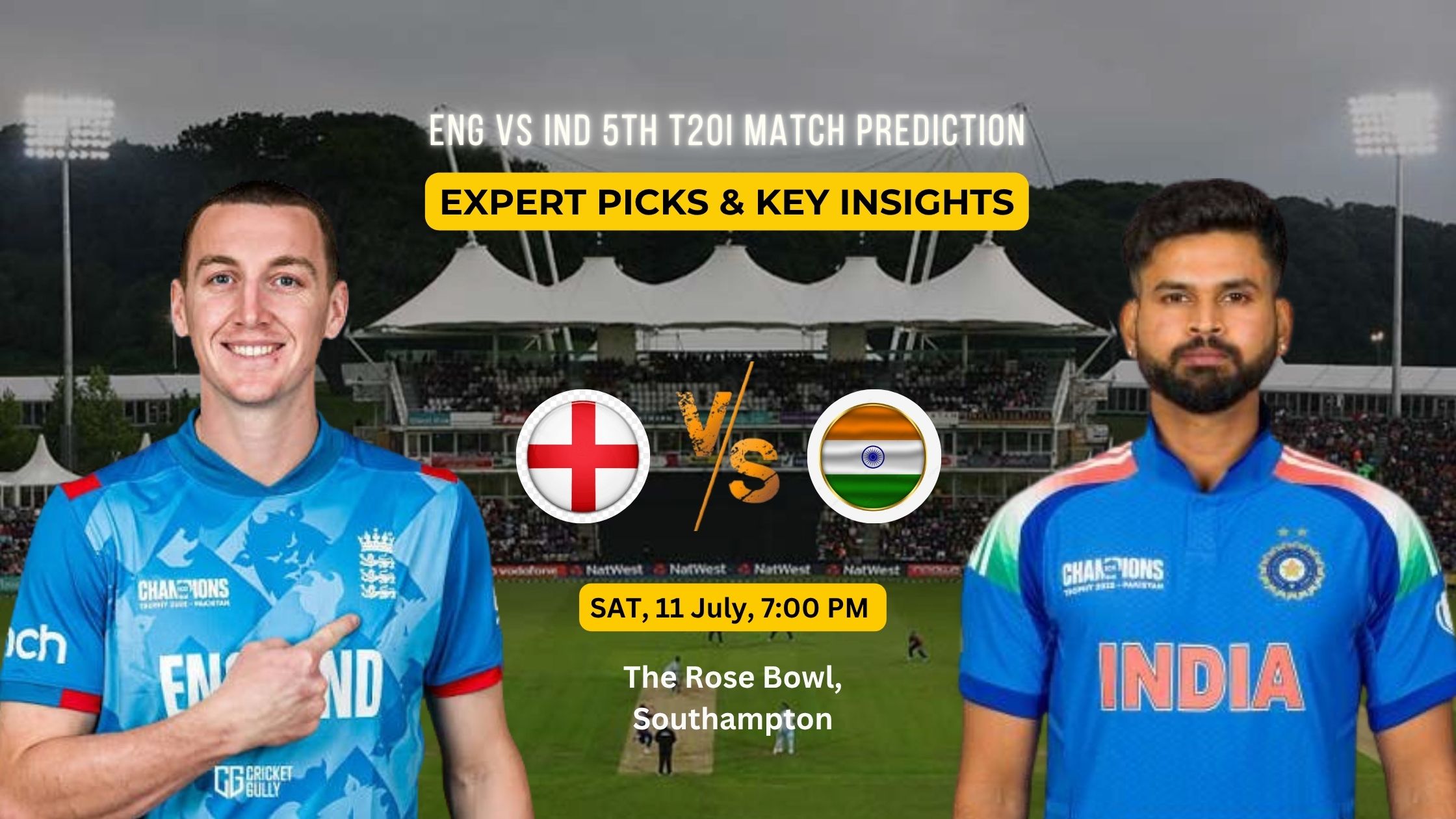 ENG vs IND 5th T20I Match Prediction