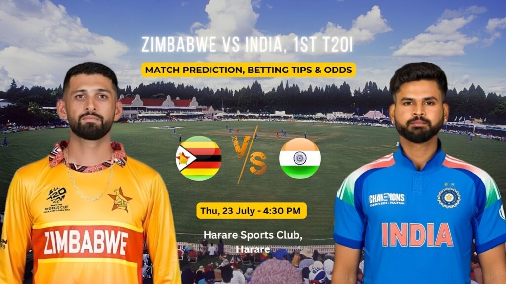 Zimbabwe vs India Match Prediction